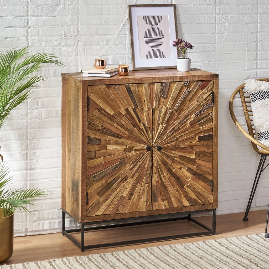 Handcrafted Wooden 2 Door Cabinet J3179