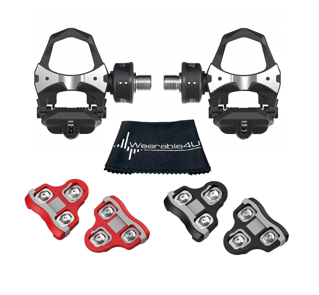 Pedal Based Cycling Power Meter with Cleats and Cleaning Cloth J100