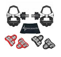 Pedal Based Cycling Power Meter with Cleats and Cleaning Cloth J100