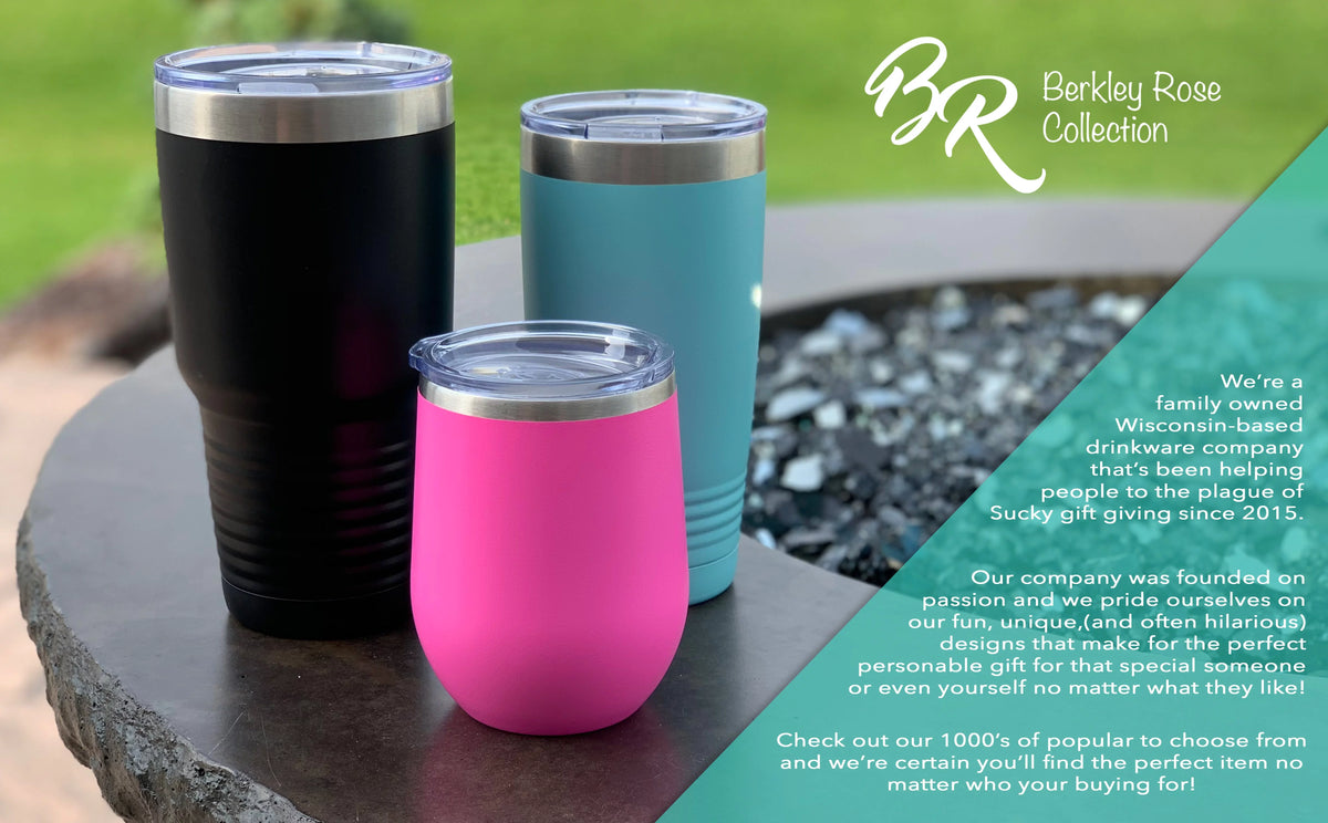 Engraved 12 oz Red Wine Cup U622