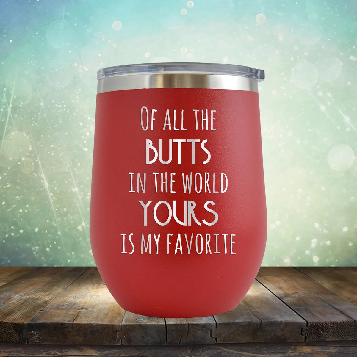 Engraved 12 oz Red Wine Cup U622
