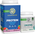 Berry Flavored Vegan Protein Powder and Unflavored Creatine Monohydrate Powder D625861