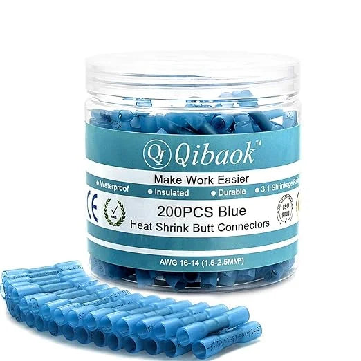 200 PCS Waterproof Insulated Butt Connectors F7296