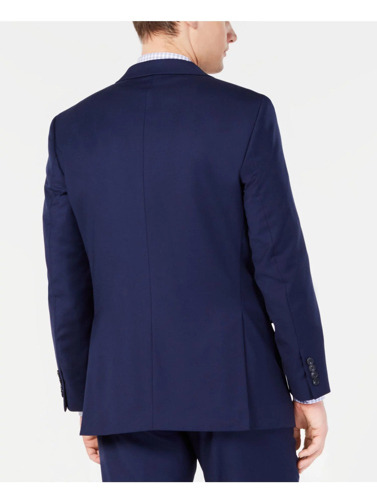 Navy Slim Fit Stretch Single Breasted Blazer Jacket Q210