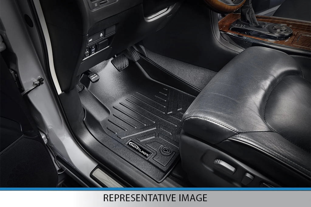Black Floor Mats Liner Set with 2nd Row Bench Seats B4833