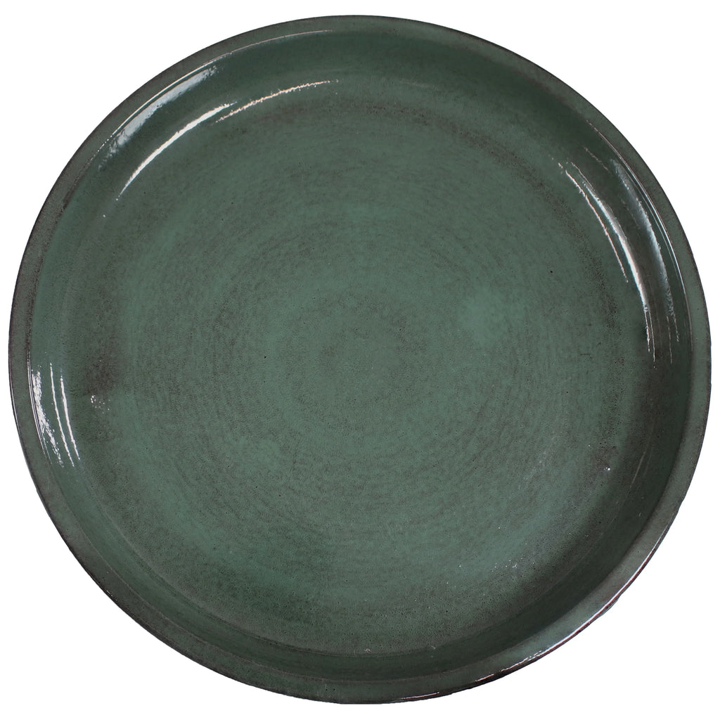 Green Metal Outdoor Bird Bath C52761