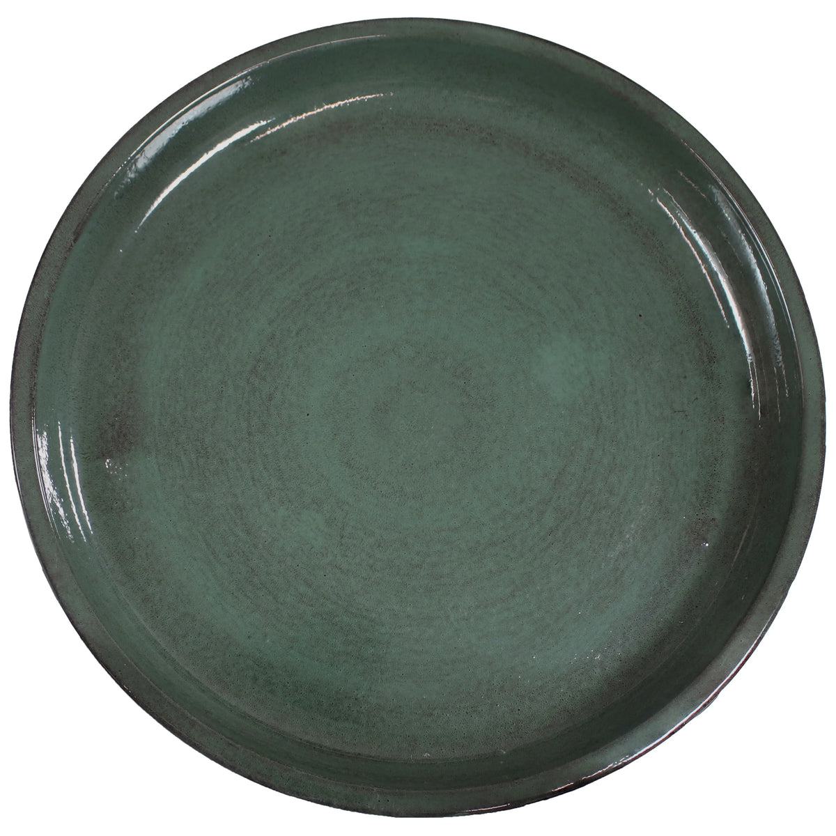 Green Metal Outdoor Bird Bath C52761