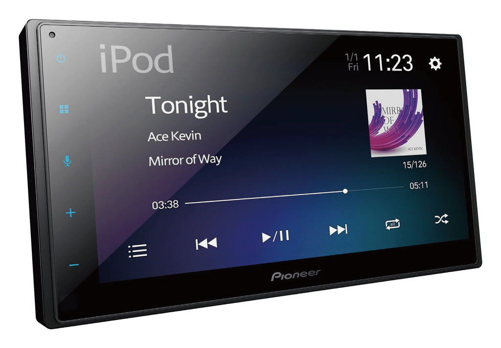 Double Din Digital Media Receiver with 6.8 Touchscreen and Bluetooth H825