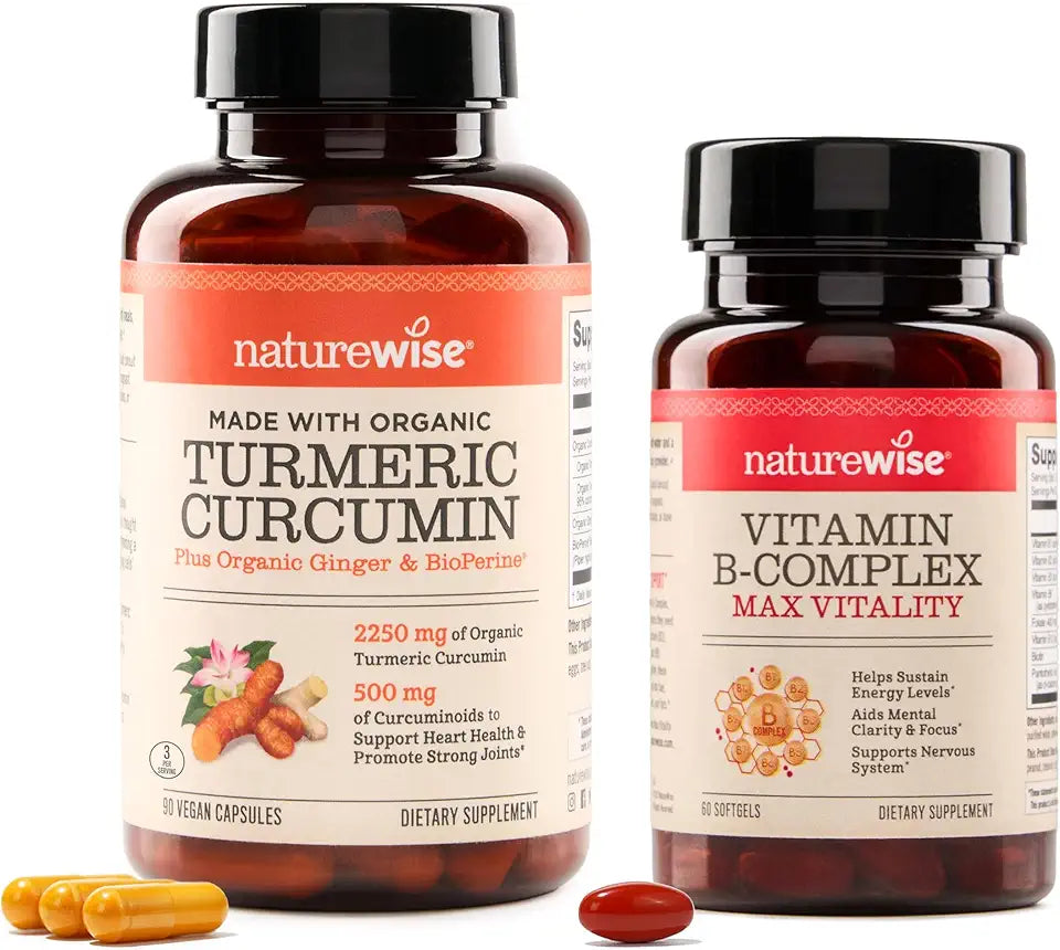 2250mg Curcumin Turmeric 90 Count + B Complex Vitamins 60 Count R42260