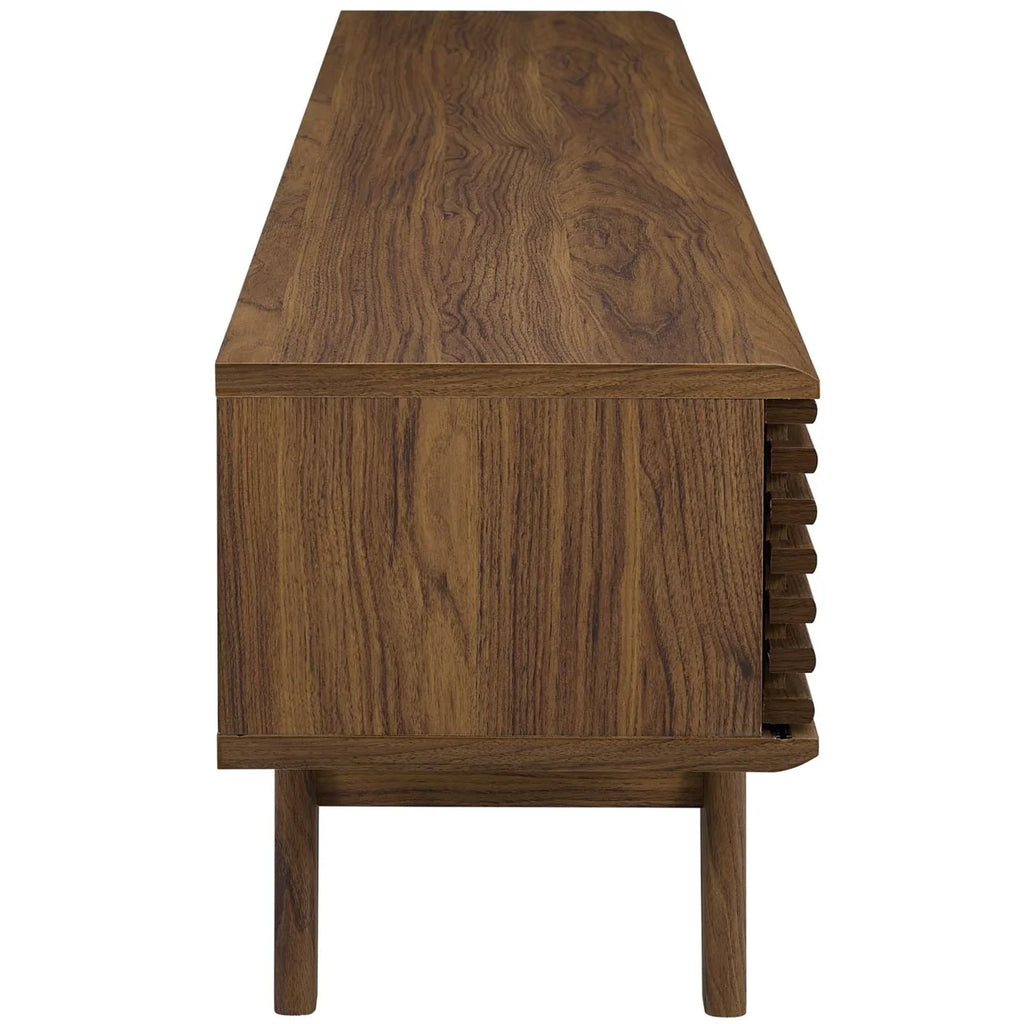 70" Walnut Entertainment Center TV Stand S6224