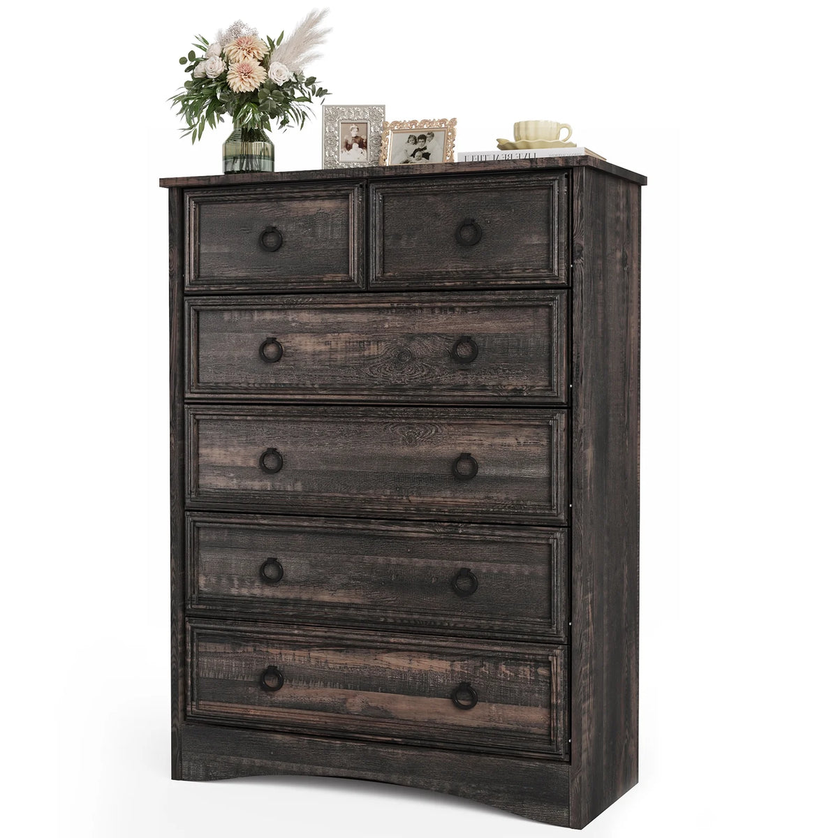 6 Drawer Wood Dresser H4531