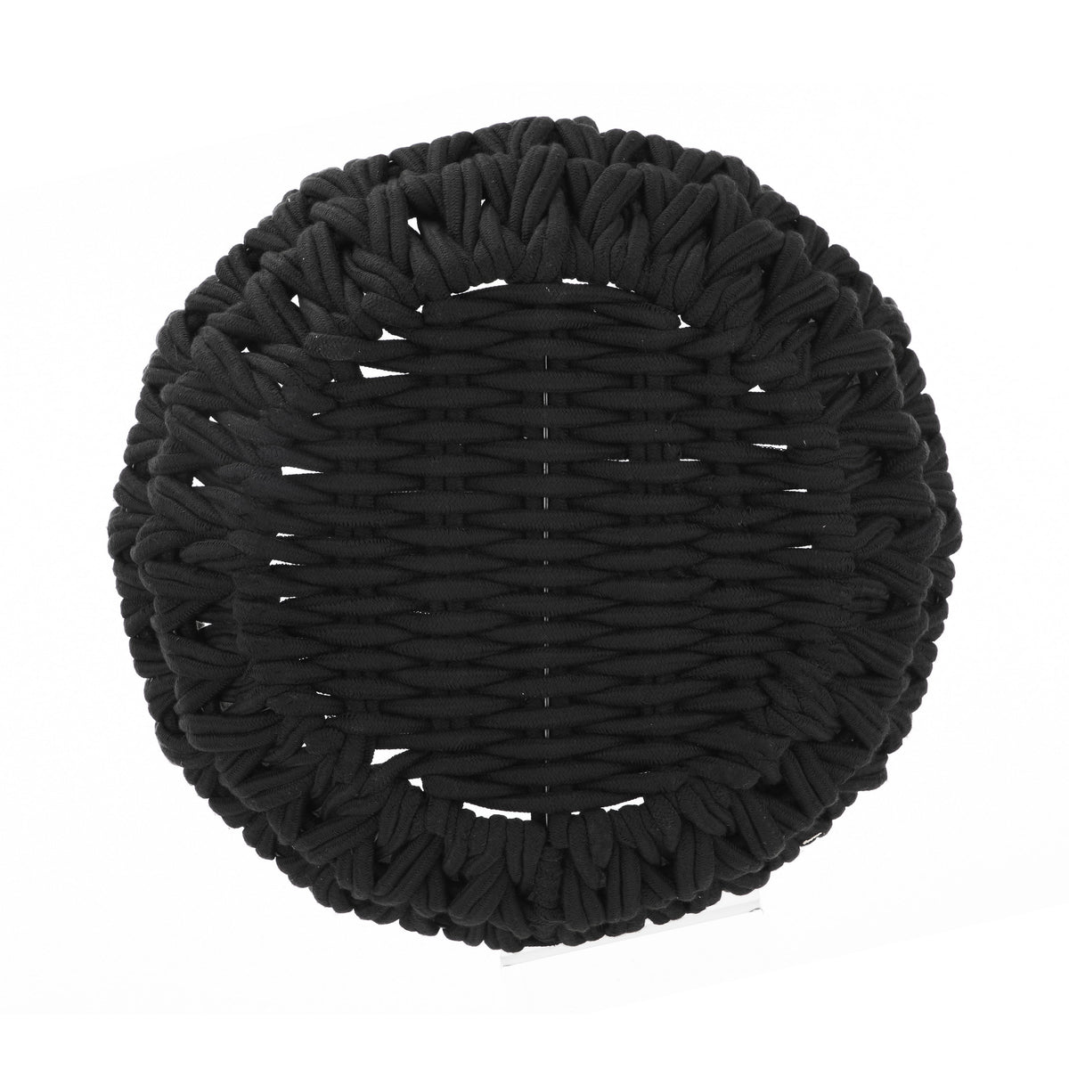 Black Polyester Decorative Storage Basket X98566