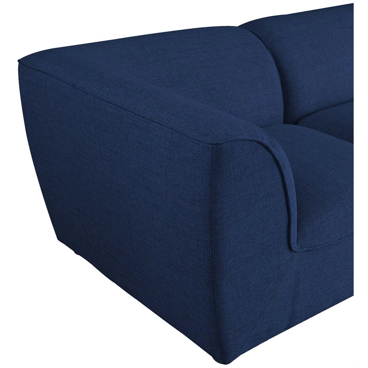Navy Linen Textured Modular Sofa B12189