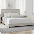 Charcoal Faux Leather Queen Bed D348350