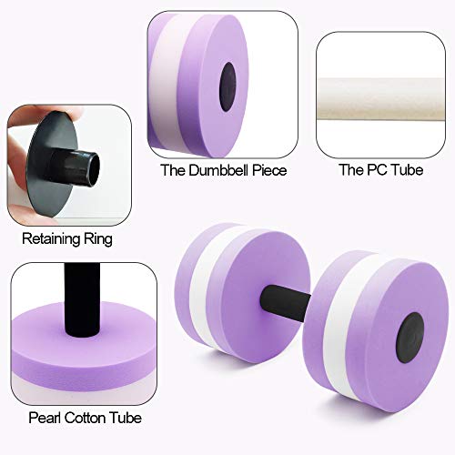 Water Dumbbells 2PCS Foam Barbells C694559