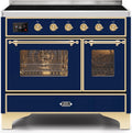 Blue Induction Range with Electric Oven W85385