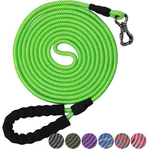 Rope Dog Leash with Swivel Lockable Hook Q91617