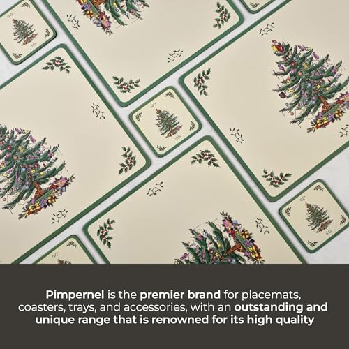 Christmas Tree Placemats & Coasters Set Cork Back K208469