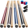 4 Pcs 58 Inch Canadian Maple Wood Pool Cue Stick X688