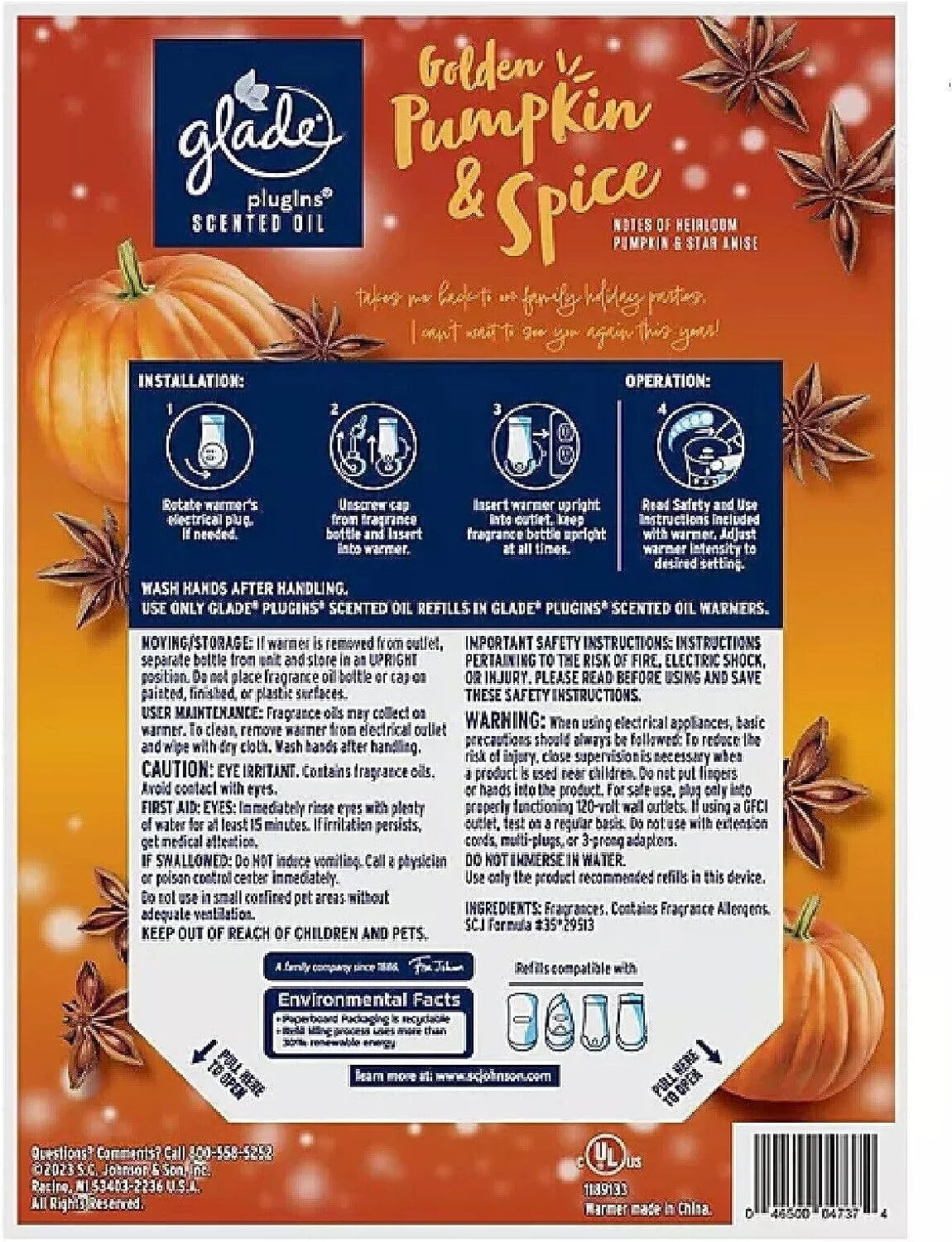 Scented Oil 2 Warmers + 6 Refills X565939