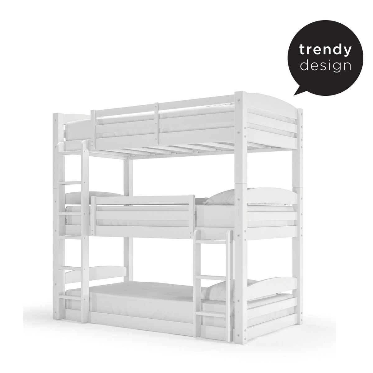 Twin Over Twin Over Twin Convertible Bunk Bed Y363203