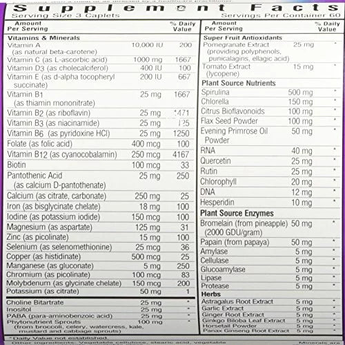 Multinutrient Formula With Iron 180 Ct K36021