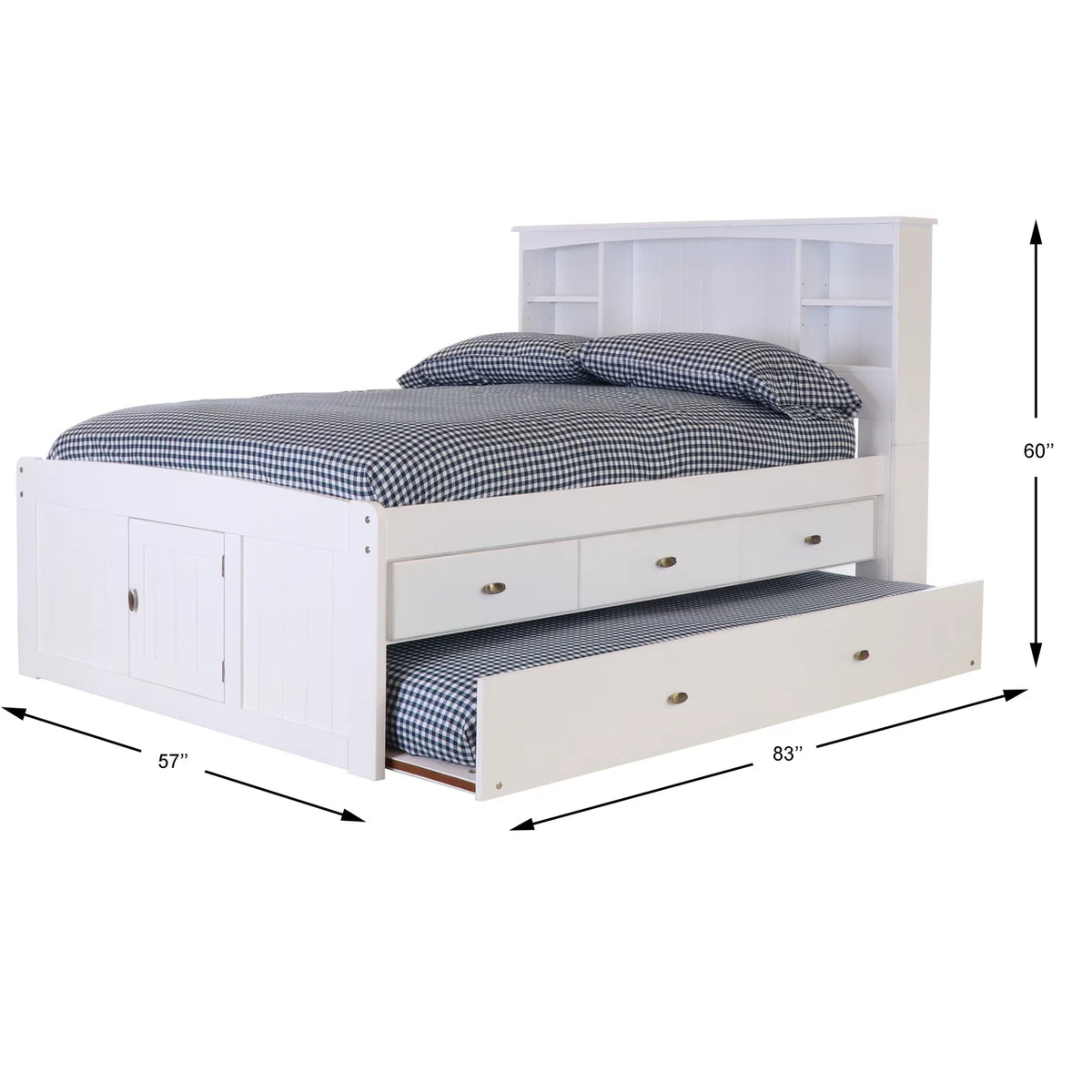 Solid Pine Bookcase Bed G250747