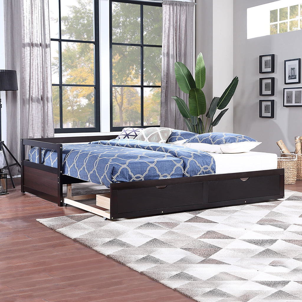 Pull-out Sofa Bed with Two Storage Drawers W41745