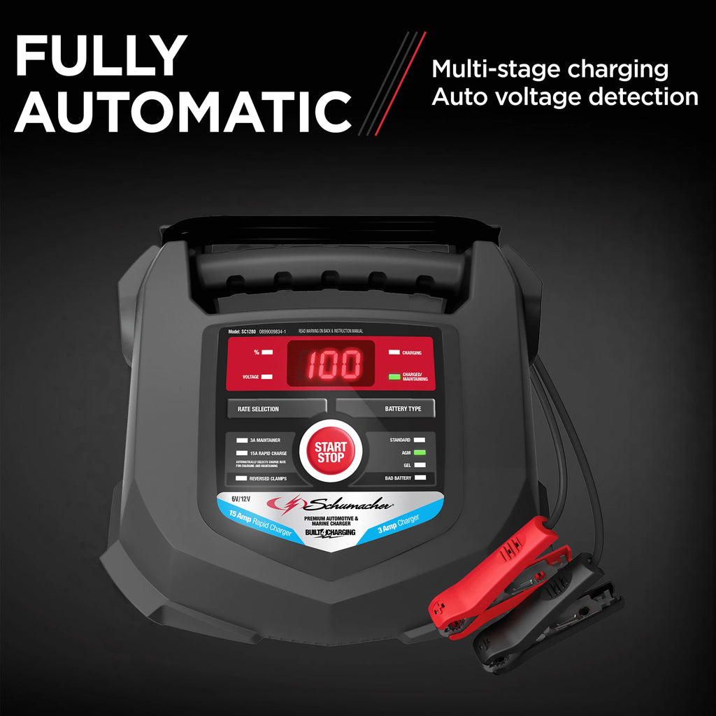 6V/12V Automatic Battery Charger/Maintainer V11602