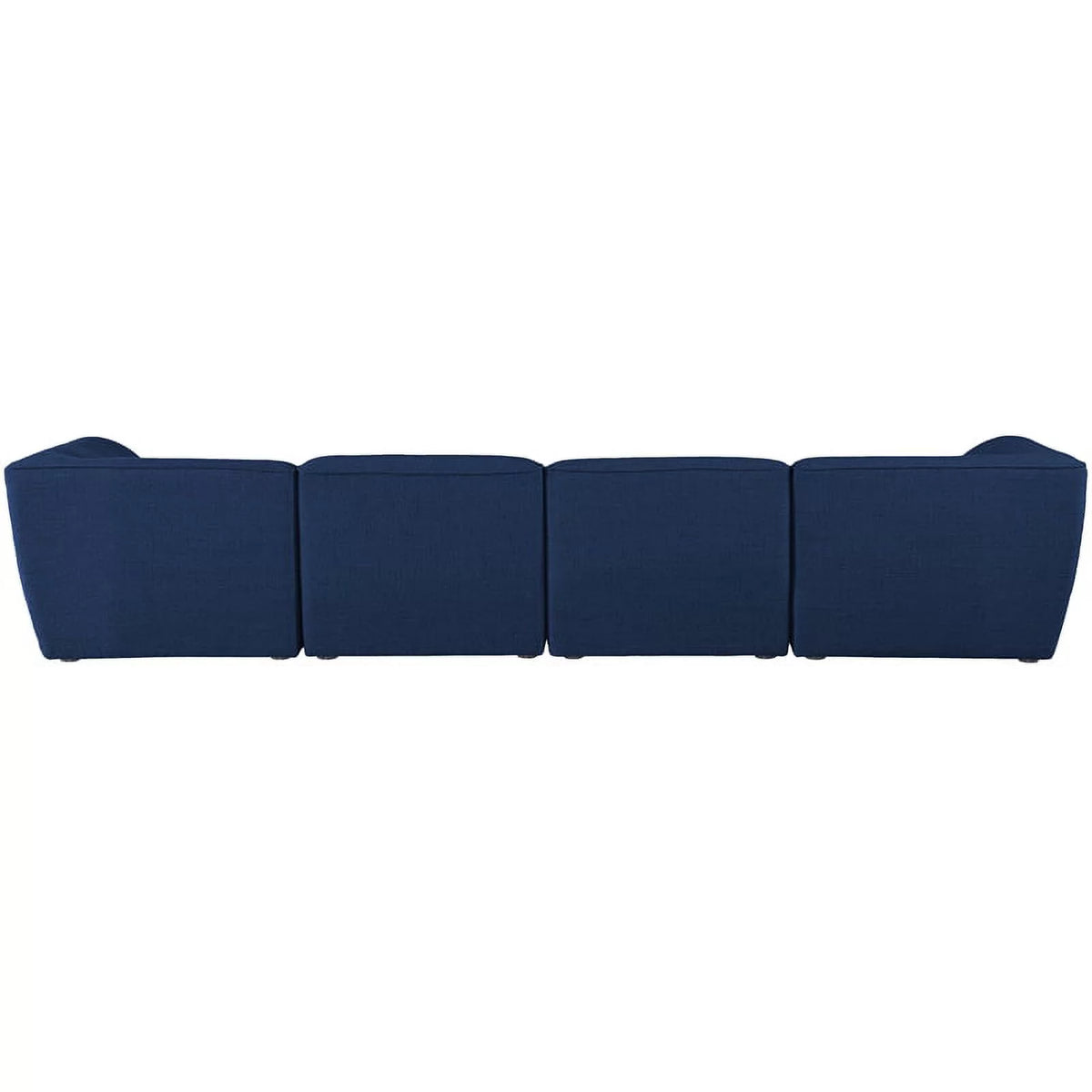 Navy Linen Textured Modular Sofa B12189