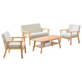 Beige Loveseat and 2 Chair Set K1002