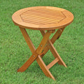 Round Wood Folding Table Q214349