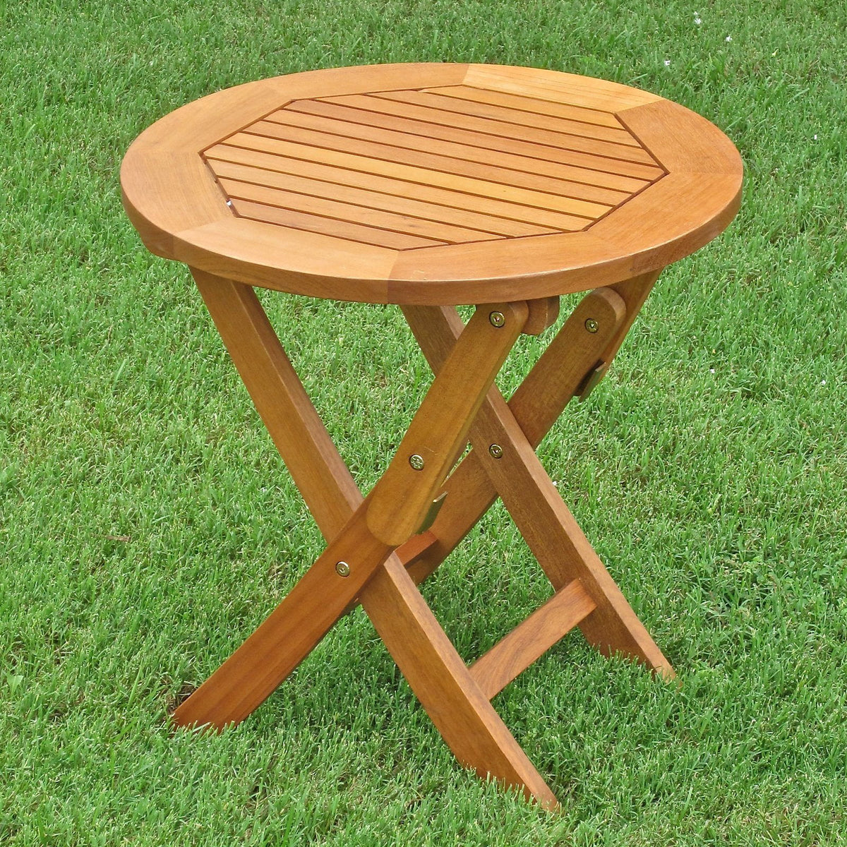 Round Wood Folding Table Q214349