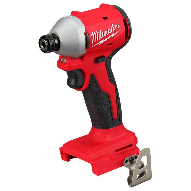 18-Volt Lithium-Ion Brushless Cordless 1/4 in. Compact Impact Driver with Battery and Charger F850529