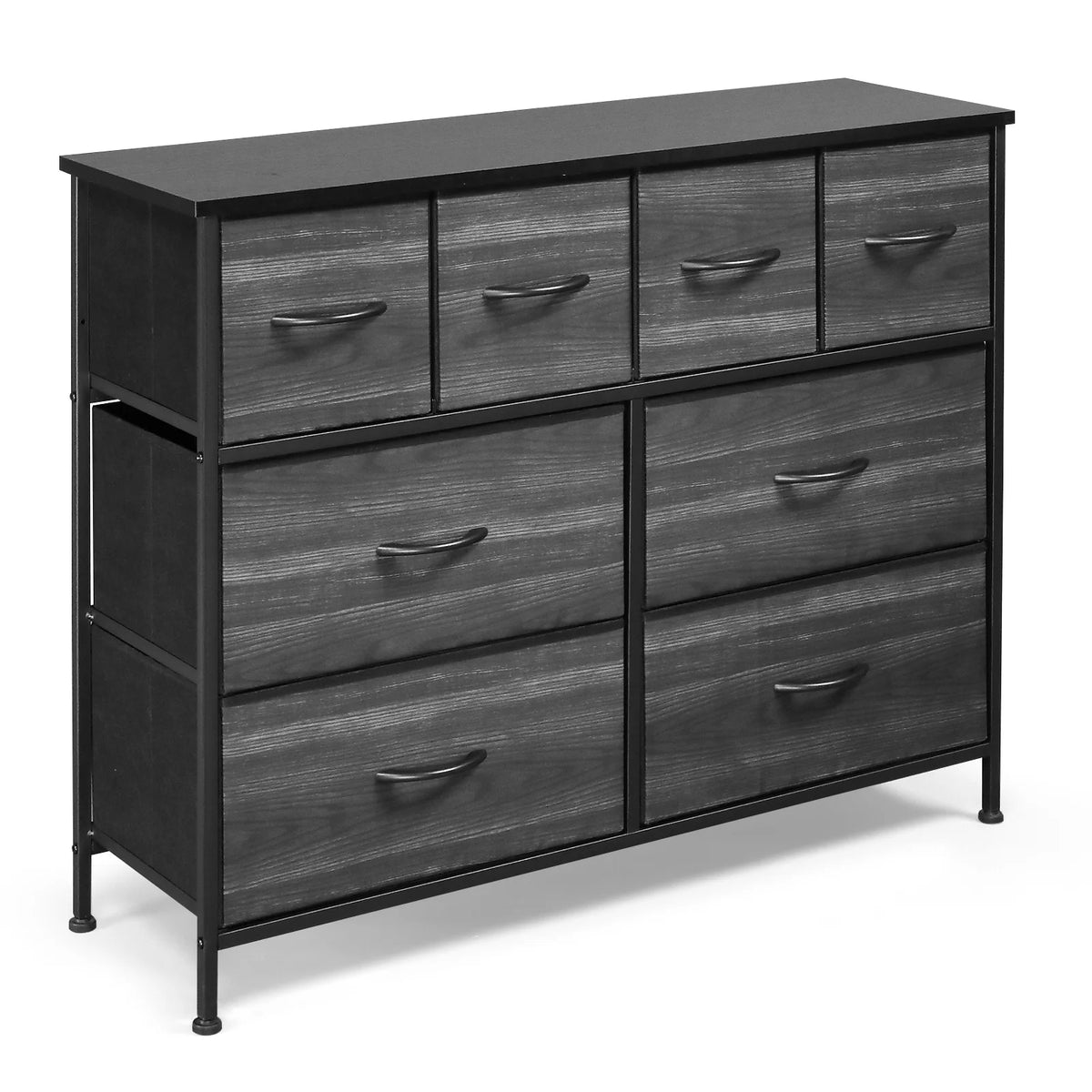 Wide 5 Drawer Dresser with Wood Top V6760