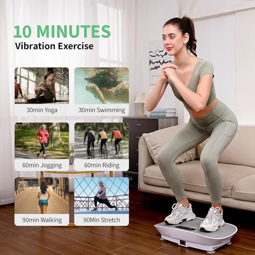 Vibration Plate Exercise Machine with Bluetooth Remote H5009