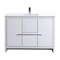 48 in. Modern Bathroom Vanity with White Quartz Counter Top A492348