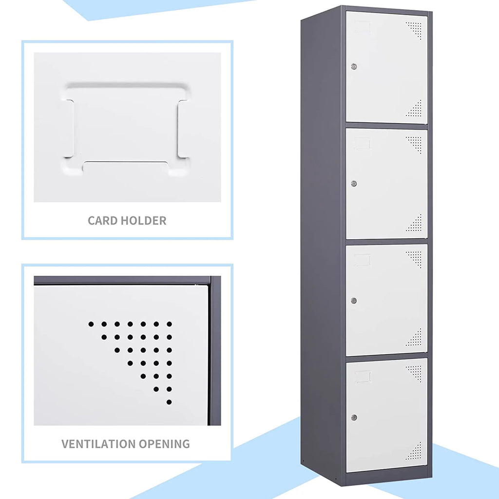 Metal 4 Door Storage Locker Q192101