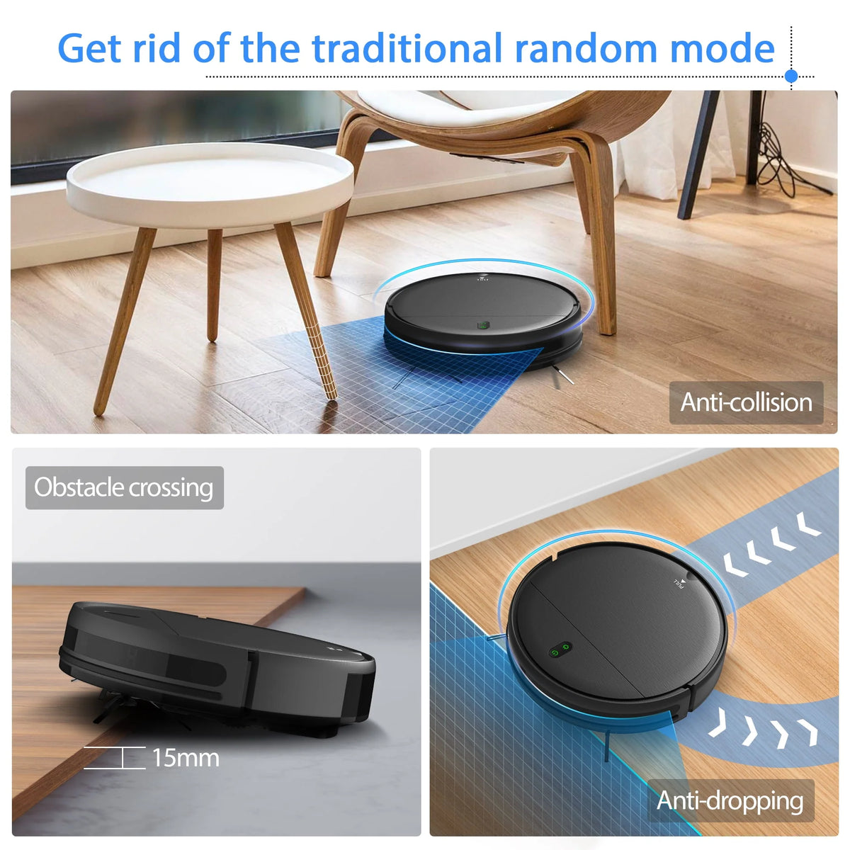 2 in 1 Robot Vacuum and Mop Combo E3529