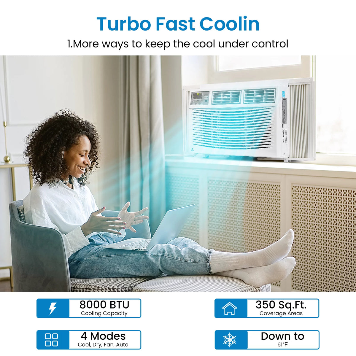 6000 BTU Window Air Conditioner with Mechanical Controls R706
