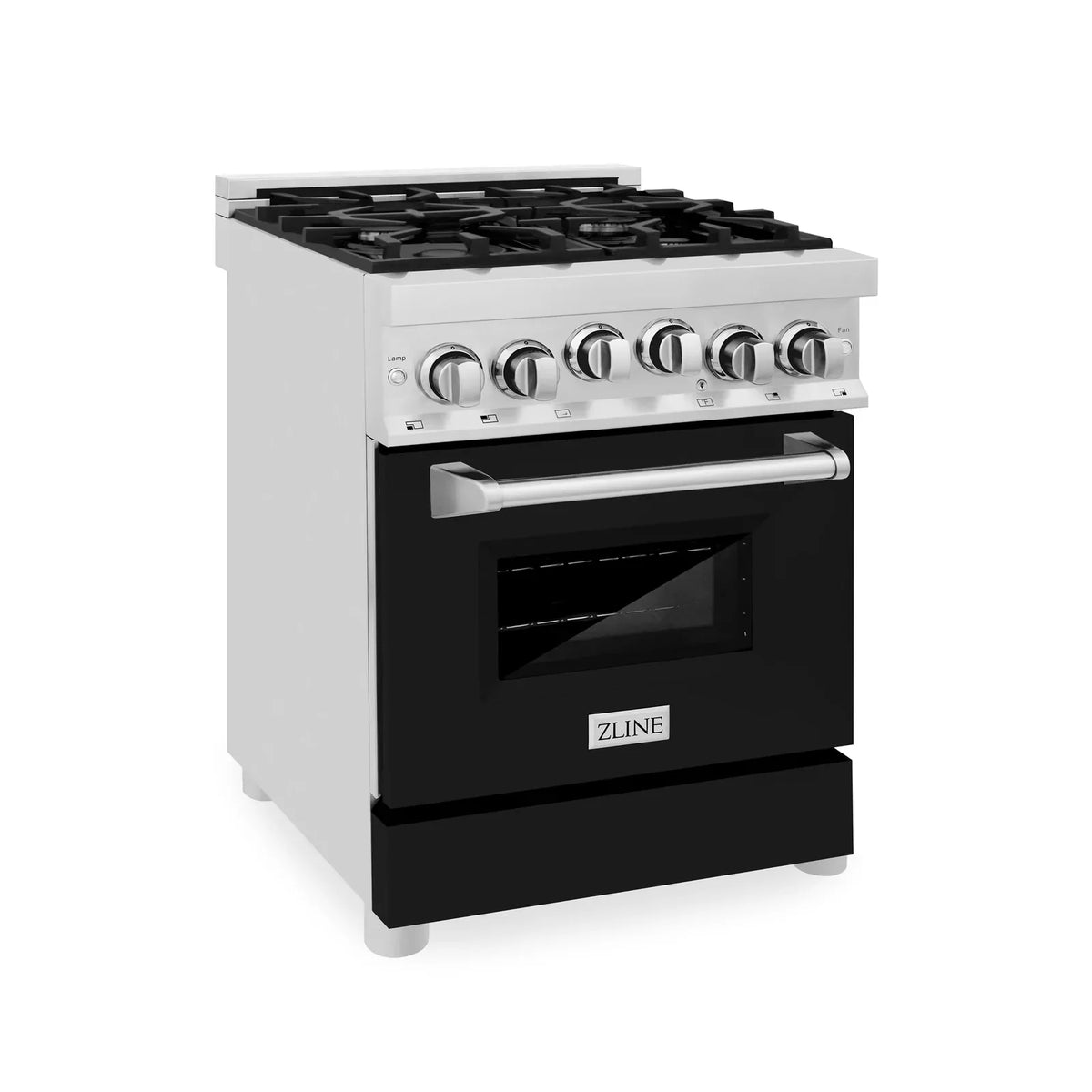 24 In. Stainless Steel Gas Range with Black Matte Door R397075