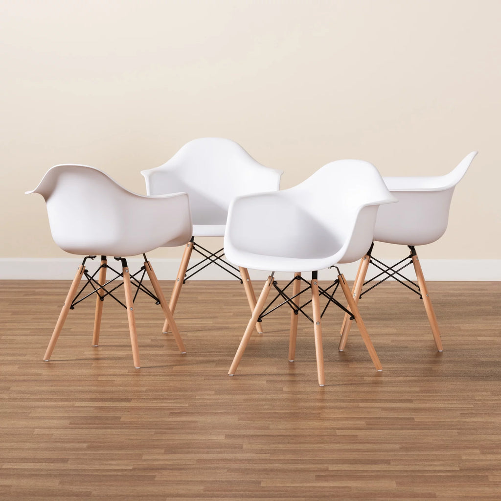 White Dining Chair Set of 4 D41083