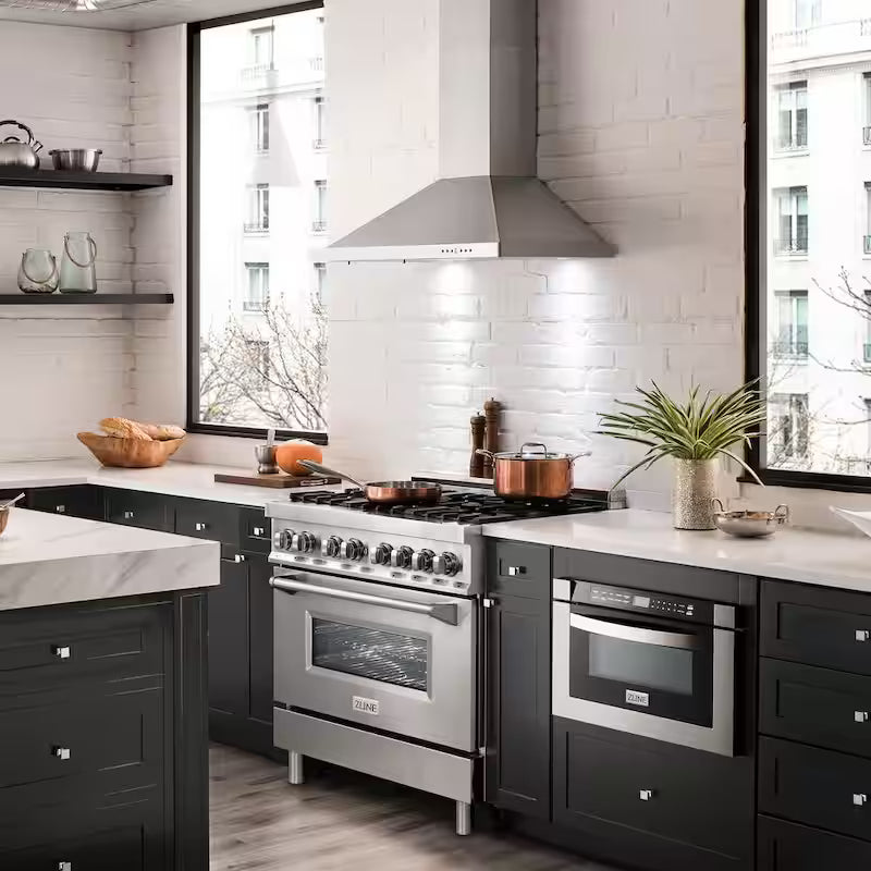 30 in. 400 CFM Convertible Wall Mount Range Hood with 2 Charcoal Filters X9099