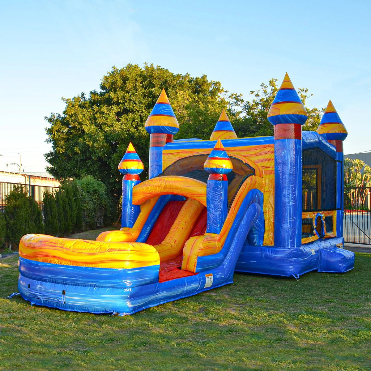 Inflatable Bounce with Two Slides D7187