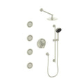 Brushed Nickel Thermostatic Shower System with Body Jets F1999