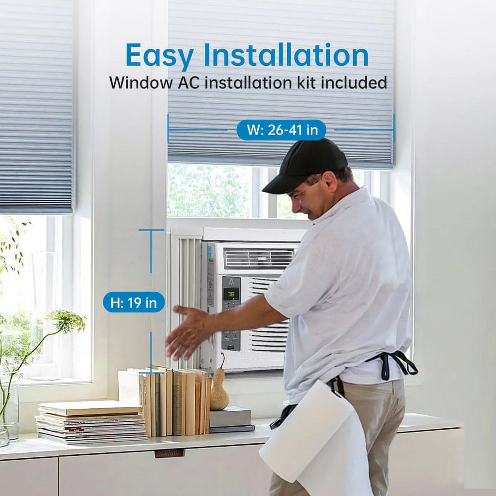 8,000 BTU Smart WiFi Window-Mounted Air Conditioner E78567