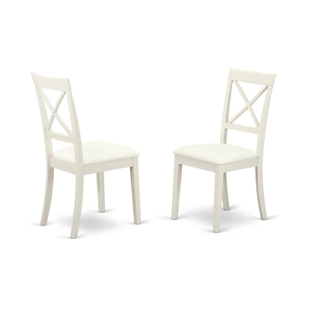 3 Piece Wood Faux Leather Dining Set U4273