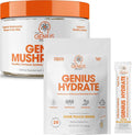 Hydration & Wellness Bundle Stick Pack Powder Drink Mix & Mushroom Supplement Capsules M7003