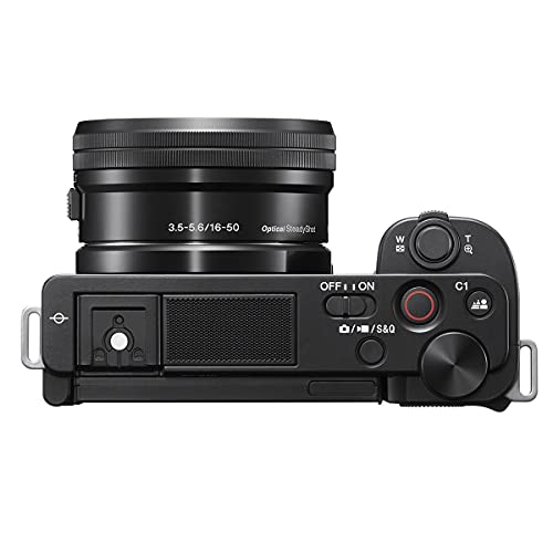 Black Mirrorless Interchangeable Lens Camera with 16-50mm Lens F7419