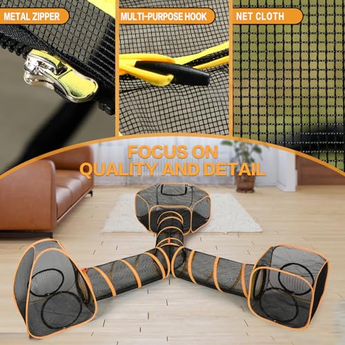 5 in 1 Outdoor Cat Tents with Tunnels T397395